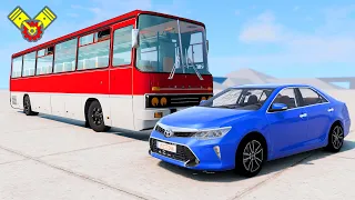 Toyota Camry 3.5 vs IKARUS 😲 BeamNG.Drive 4K RTX ON