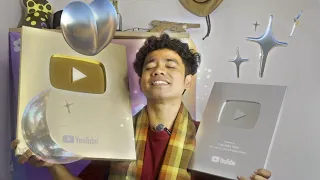 Pertama Kali Lihat Youtube Play Button || Real cuy