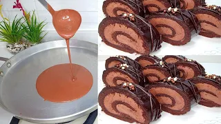 جديد 💯 كيك المقلاة بدون فرن بدون حليب و لا ياغورت في دقائق جربيه غادي تولي مدمنة عليه 😜