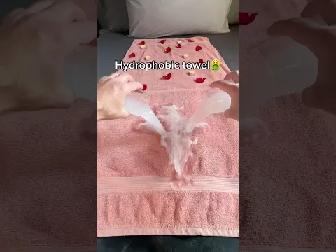 Hydrophobic towels are just waste of money 🤦‍♂️ #couplesblanket #blanket #waterproofblanket