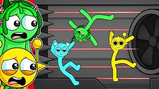 Reaccionando a SPRUNKI STICKMAN vs FABRICA MORTAL! 😰