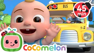 Wheels on the bus +Baby Shark & More Popular @CoComelon Animal Cartoons for Kids | Funny Cartoons