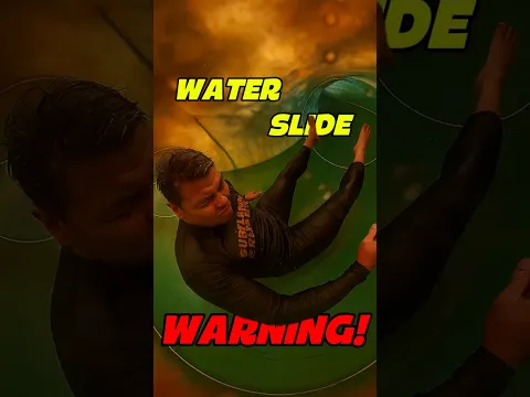STUCK on a Water Slide!😱🌊🚫