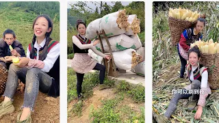 #记录大山里的农村生活#你永远不知道女生的腰  #countrygirl