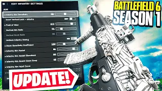 *NEW* BEST SETTINGS TO USE in BATTLEFIELD 6 SEASON 1! 🎮 (BF6 Best Controller Settings PS5/XBOX/PC)