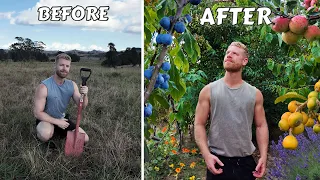 I Turned My Backyard Into An EDIBLE Paradise! 🍇🍈🍎🌿