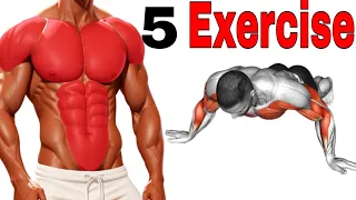 5 Exercise Do This 7 Days|Chest and Abs workout at home|