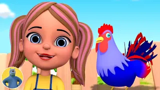 Kukdoo Koo Animal Sound Song, कुकड़ू कु, Hindi Nursery Songs