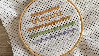 سلسلة التطريز البسيطة للمبتدئات Simple embroidery series for beginners