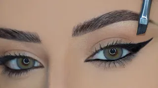 تعليم طريقة رسم الايلينر التي تناسب جميع اشكال العيون حتى المبطنة |Eyeliner tutorial,all eye shapes