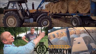 Ładowanie Balotów, Zwożenie na Stogi i Odwóz Przyczep 🌾 ŻNIWA 2023 w GR Mokrzyn ✔ BronczekVlog