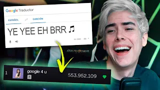 Usé la voz del traductor de Google para cantar