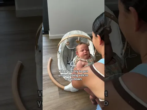 When you try to out the baby down