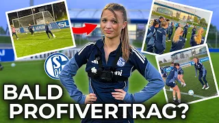Ich spiele vielleicht bald für Schalke?! - Probetraining bei den S04 Frauen⚽️💙