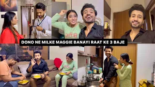 HUMNE PEHLI BAAR MILKE MAGGIE BANAYI, KAISA LAGA ZROOR BATANA ❤️ @rehaanroyofficial @muskansharma6454 #vlog