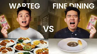 Makan pake uang 100rb di warteg vs fine dining !