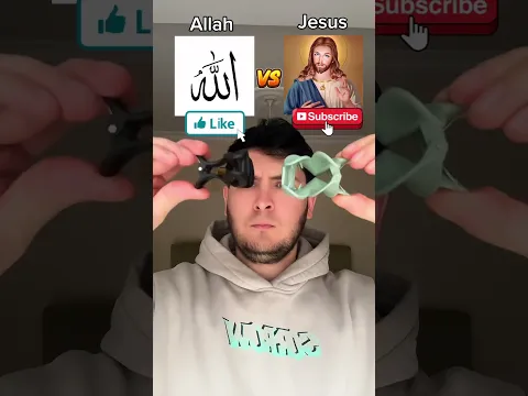 Allah vs Jesus ❤️ I love you Allah 💙I love you Jesus💚 #allah #jesus