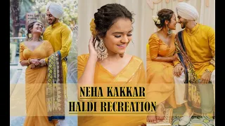 Neha kakkar's haldi recreation ❤️/kismat kalra /nehu da vyha 💕