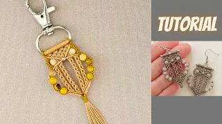 DIY Macrame Owl Keychain / Bag Charm – No Special Thread Needed!