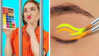 MAKE-UP IN DEN KNAST SCHMUGGELN UND NICHT ERWISCHT WERDEN || Coole Beautyideen von 123GO! SCHOOL