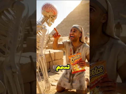 ماذا لو بعت شيتوز حار في مصر القديمة؟ 🔥😱 #shortvideo