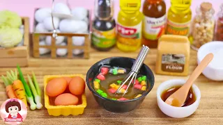 ทำอาหารจิ๋ว"ไข่เจียวทรงเครื่อง"ของเล่นจิ๋ว ครัวจิ๋วๆ อาหารไทยจิ๋ว Smoothie Toy
