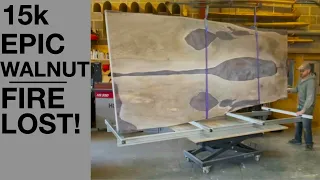 15k ! English Walnut table -  Destroyed by fire