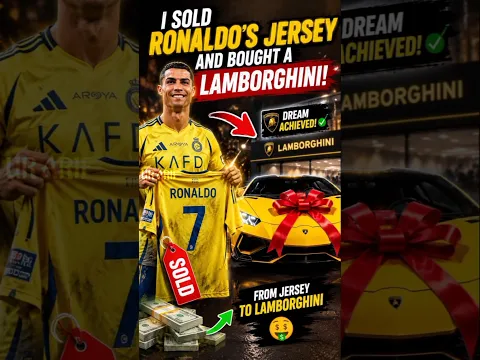 Ronaldo’s Jersey Was Sold to Buy a Lamborghini! 😱🔥 #shorts #ronaldo