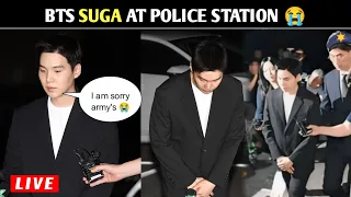 Suga emotional speech in hindi 💜😭|| BTS suga full video at police station 🔴 || #bts #suga