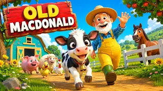 Old MacDonald Had a Farm Morning Routine! 🐄🐕 3D Cartoon for Kids| Animal Sound | Animal Song