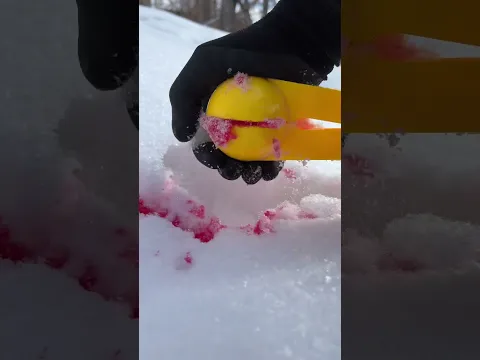Did something happen here to the snow? Comment your thoughts! #shorts