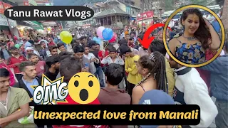 Unexpected love from Manali 😍 | Huge croud on manali road 🔥 | Tanu rawat vlogs