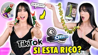 PROBANDO COMIDA VIRAL DE TIKTOK 🍳 RECETAS MÁS LOCAS ¿Funcionan? | Claudipia