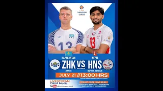 Help Nepal Sports Club from Nepal(NEP) - ZHAIYK VC(KAZ). CAVA Champions League 2025 Malé, Maldives