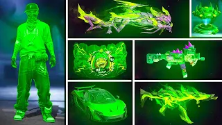 SOLO PUEDO USAR COSAS VERDES😱 FREEFIRE