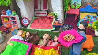 Barbie lndian Village Routine/Pinky Ki Kahani Part -61/Barbie Ki Hindi Kahaniya||