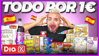 PROBANDO PRODUCTOS SUPERMERCADO DIA% DE ESPAÑA 🇪🇸🔥- TODO POR 1€ 💰