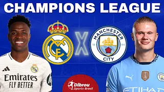 REAL MADRID X MANCHESTER CITY AO VIVO CHAMPIONS LEAGUE DIRETO SANTIAGO BERNABEU | PLAYOFF - NARRAÇÃO