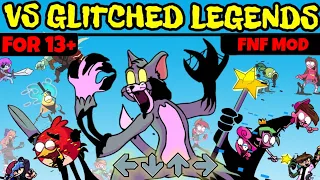 Friday Night Funkin' VS Glitched Legends Full Mod Gameplay | NEW Darkness Pibby x FNF Takeover