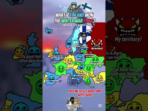 What if finland won the winter war 1940?      #Map#mapping #europe #geography #Mapper#Fyp#history