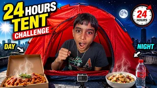 জঙ্গলের ২৪ ঘন্টা Tent মধ্যে চ্যালেঞ্জ || living 24 hours in tent 