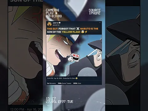 THIS GUY FORGOT THAT 🥵 NARUTO IS THE SON OF THE YELLOW FLASH...🤯⚡