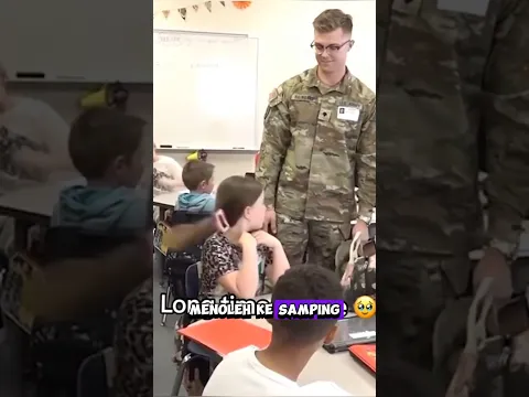 Ayah tentara datang ke sekolah anaknya #shortvideo #shorts