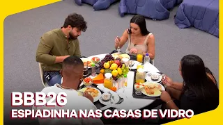 BBB26 no Globoplay | Espiadinha nas Casas de Vidro