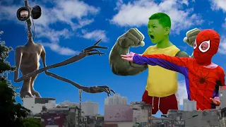 Bi và Bo Trở Thành Siêu Nhân Người Nhện và Hulk Đánh Bại Quái Vật Đầu Loa Giải Cứu Thành Phố
