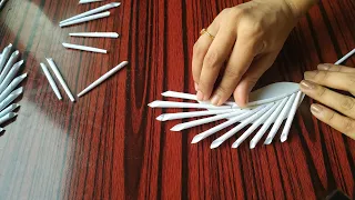 Paper Craft-DIY-Easy Wall Decoration Ideas-Paper flower wallhanging #papercraft#wallhangingideas#