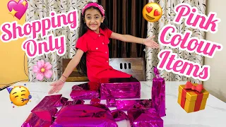Shopping Only Pink Colour Items😍| Shopping Challenge Vlog Ep - 140 | @SamayraNarulaOfficial |