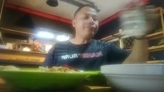 MUKBANG || sarapan pagi lauk sayur daun singkong sama bakwan+tahu goreng#sayurdaunsingkong #bakwan#