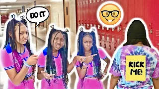 CHEERLEADERS PRANK NERD WHAT HAPPENS NEXT IS SHOCKING