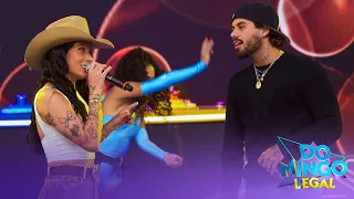 Ana Castela e Zé Felipe cantam "Sua Boca Mente" no Domingo Legal